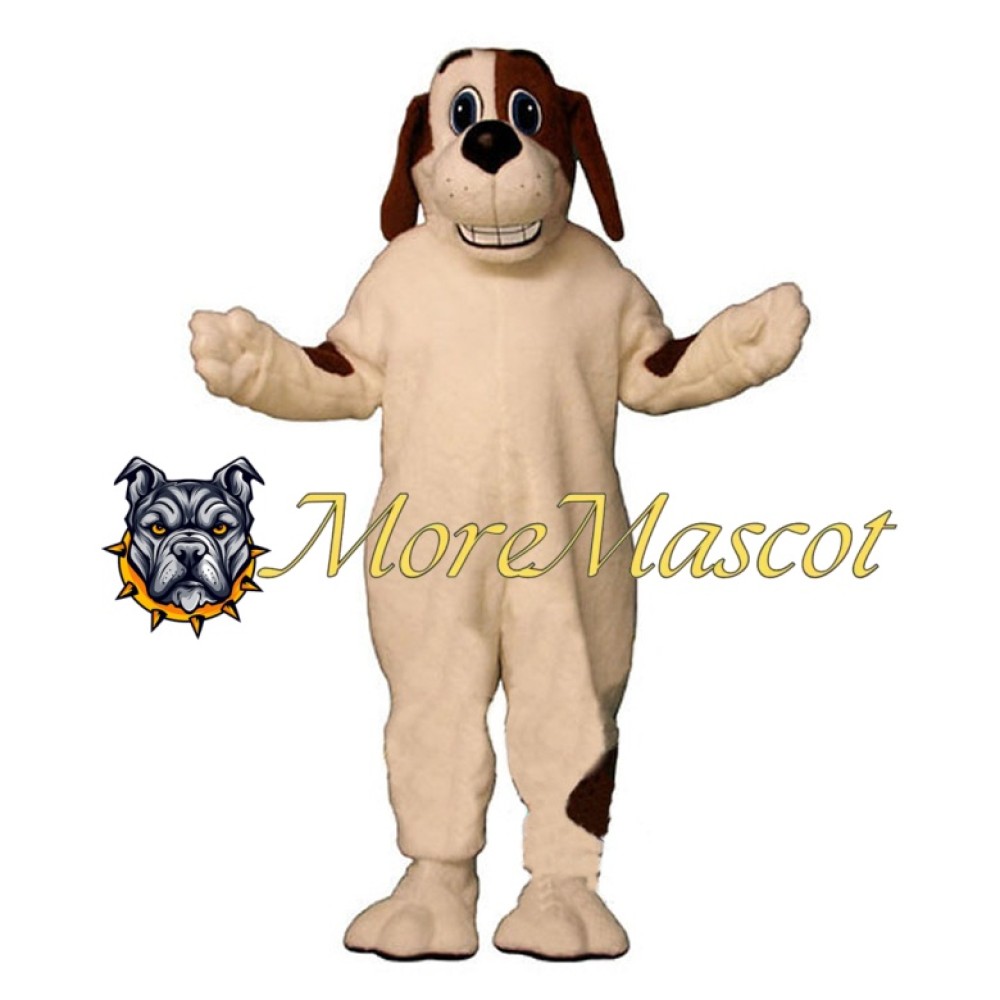 Lovely White Dog Mascot Costume