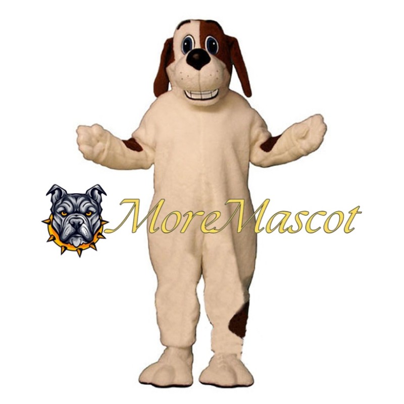 Lovely White Dog Mascot Costume