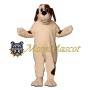 Lovely White Dog Mascot Costume
