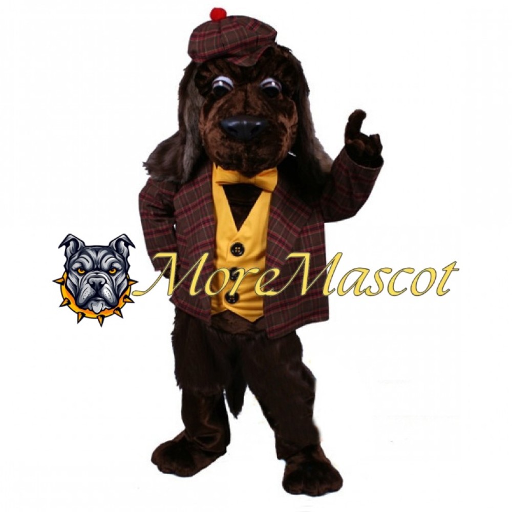 Gentleman Dog Mascot Costume
