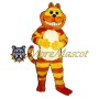 Striped Cat Mascot Costume
