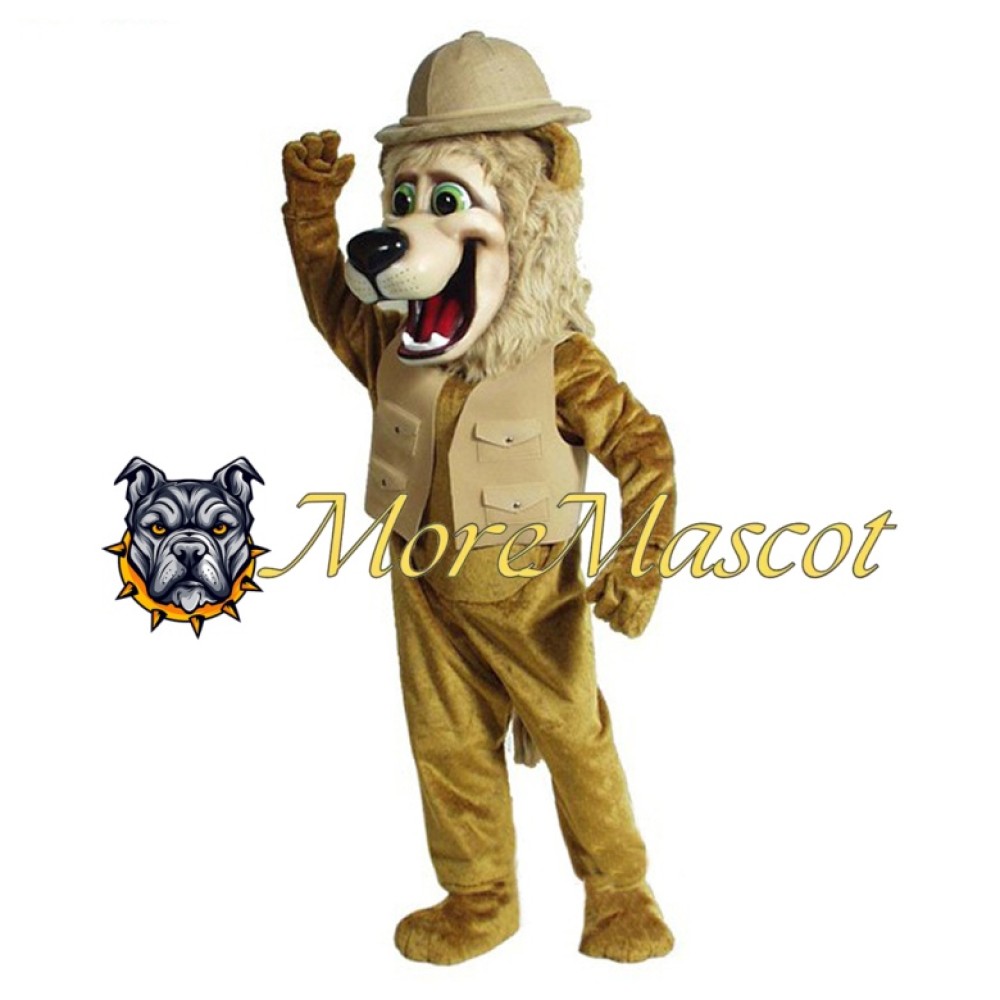 Happy Vest Lion Mascot Costume