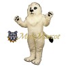 White Lion Adult Mascot Costume