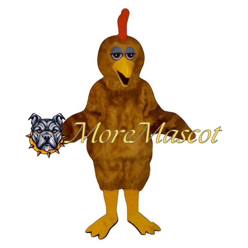 Brown Chicken Mascot Costume
