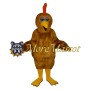 Brown Chicken Mascot Costume