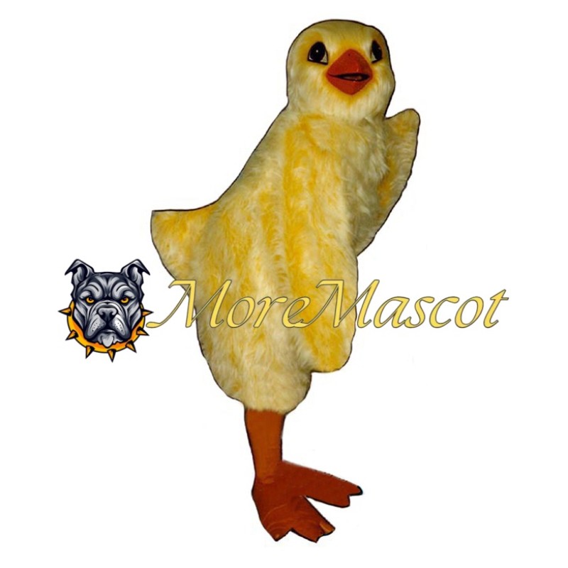 Plush Yellow Chicken Mascot Costume