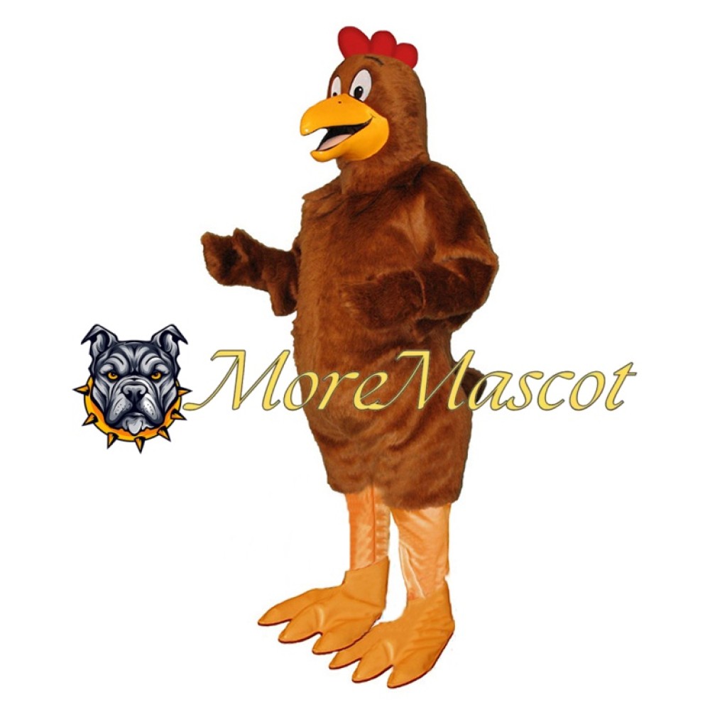 Adult Brown Chicken Mascot Costume