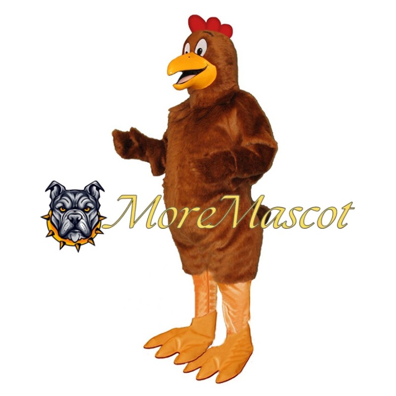 Adult Brown Chicken Mascot Costume