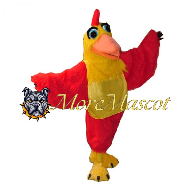 Red & Yellow Bird Mascot Costume