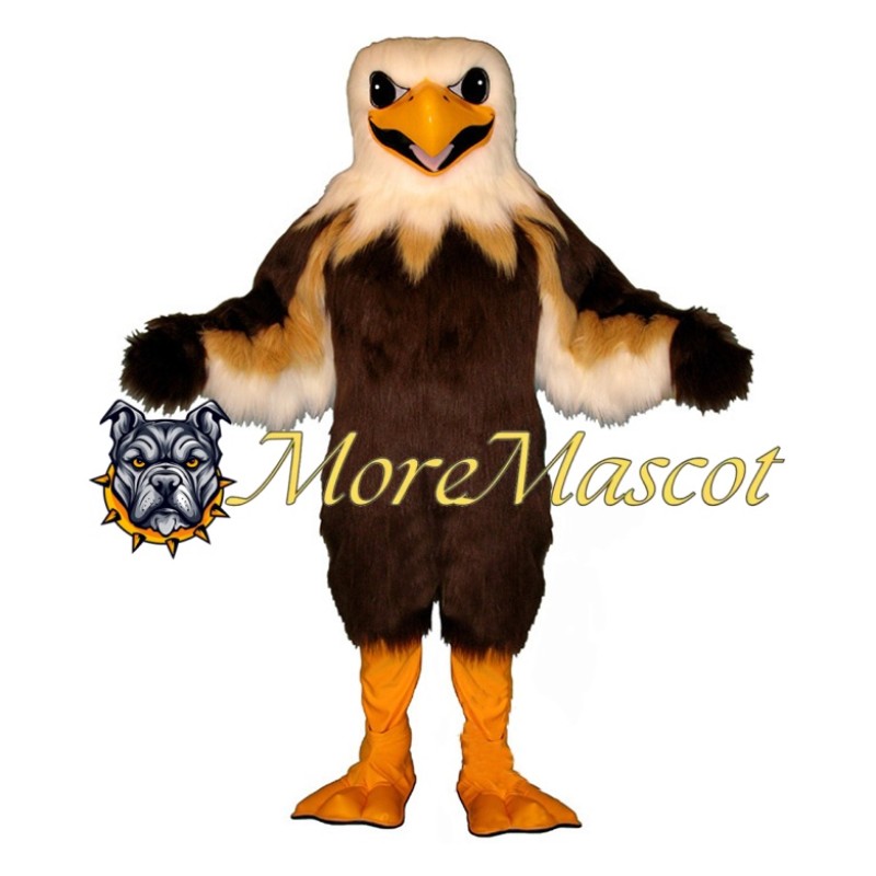 Plush Brown Eagle Mascot Costume