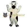 White Cow Mascot Costume