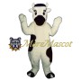 White Cow Mascot Costume