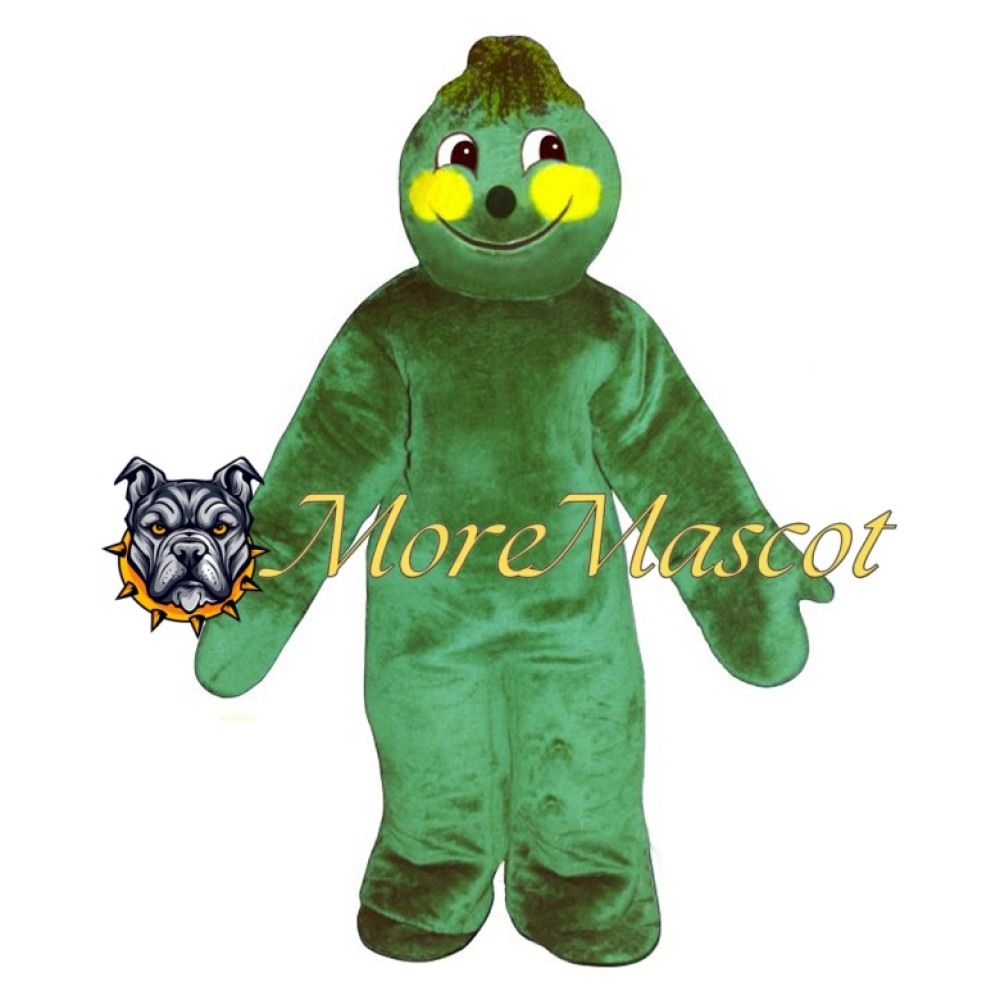 Happy Green Monster Mascot Costume