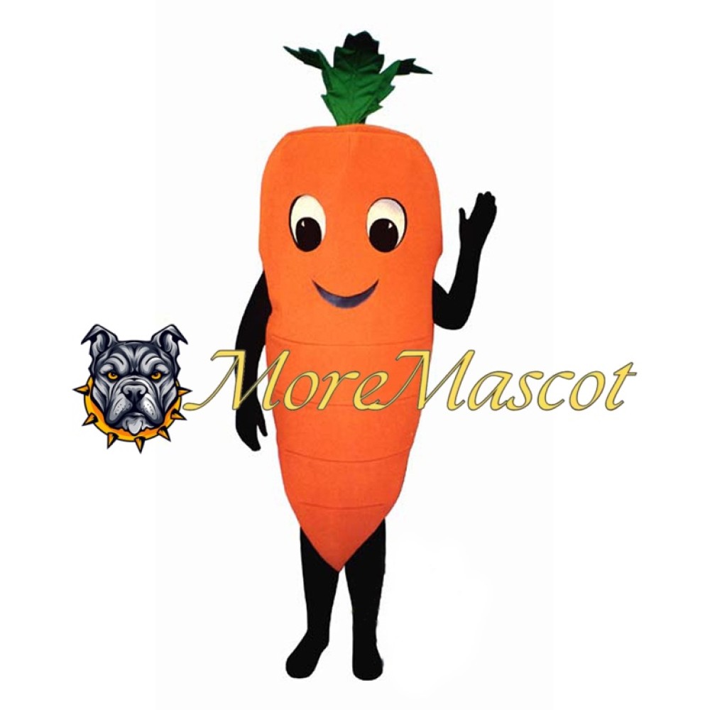 Friendly Carrot Mascot Costume