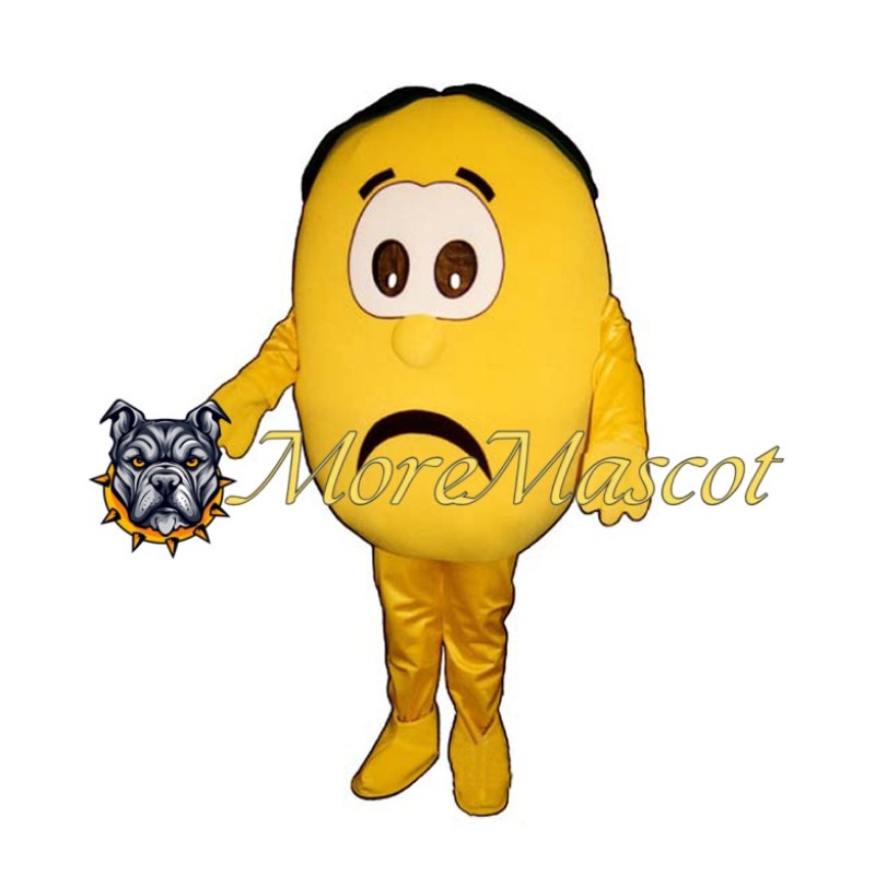 Sad Lemon Mascot Costume