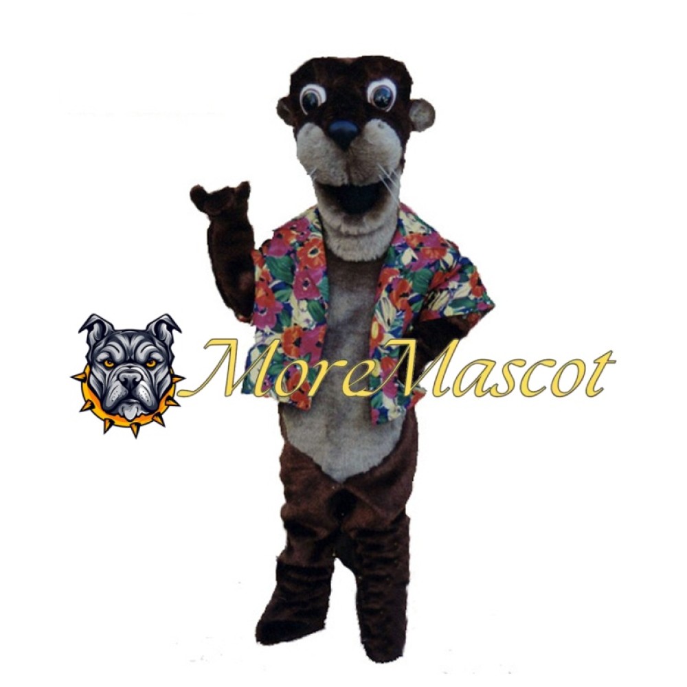 Holiday Otter Mascot Costume