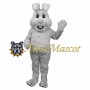 Smile White Bunny Mascot Costume