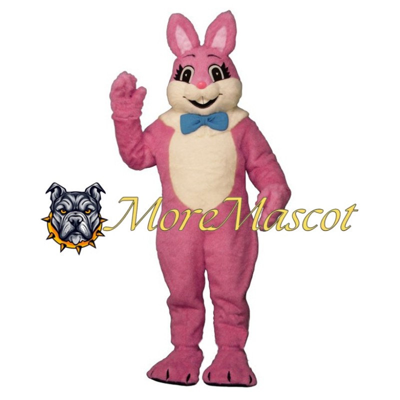 Easter Pink Bunny Mascot Costume