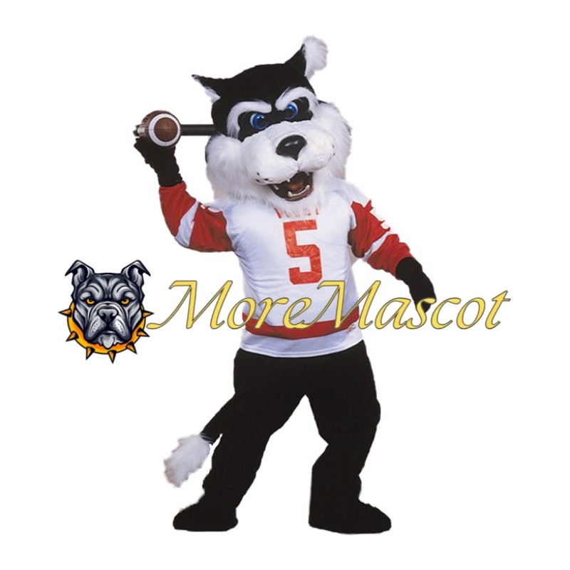 Sports Black Lion Mascot Costume