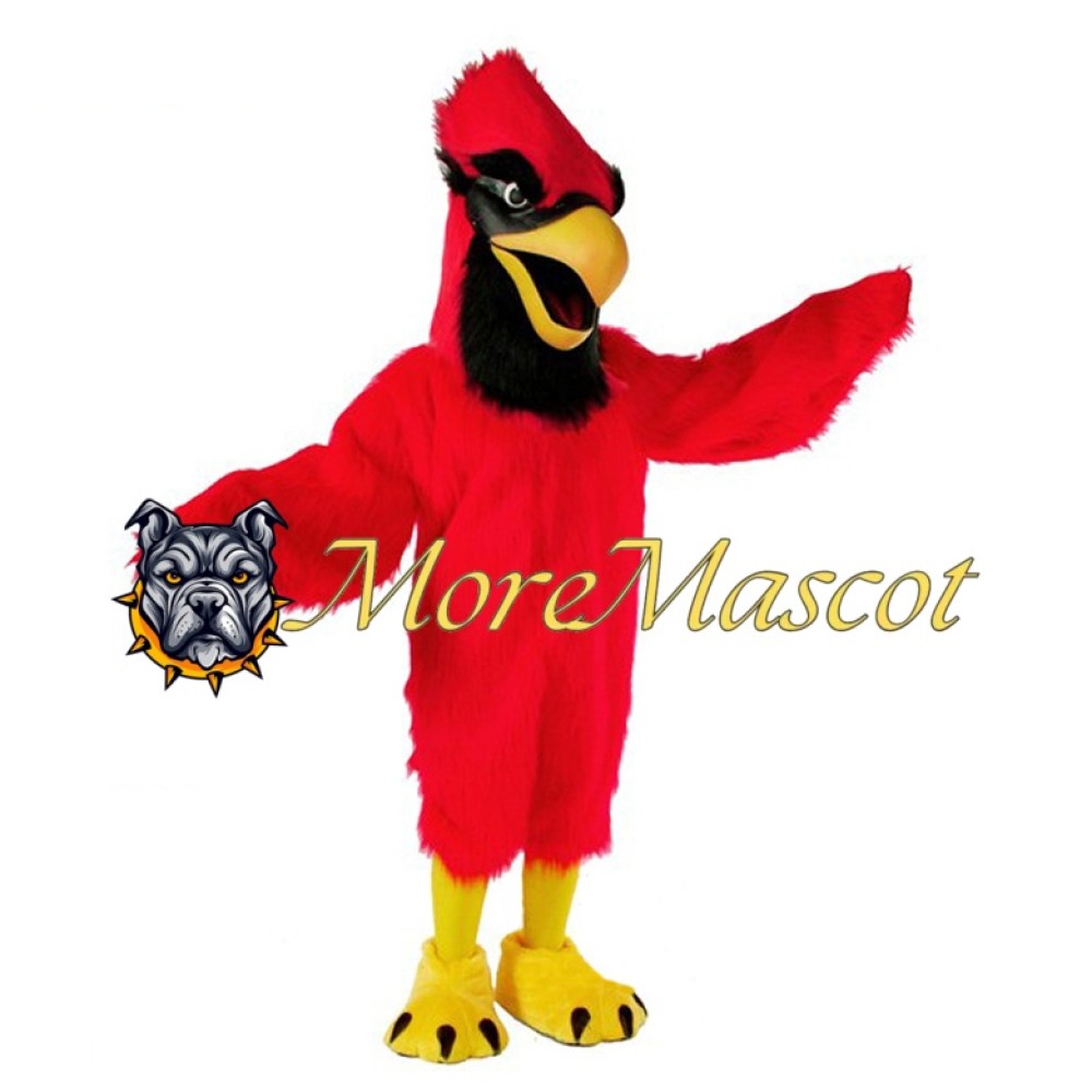 Superb Red Hawk Mascot Costume