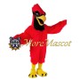 Superb Red Hawk Mascot Costume