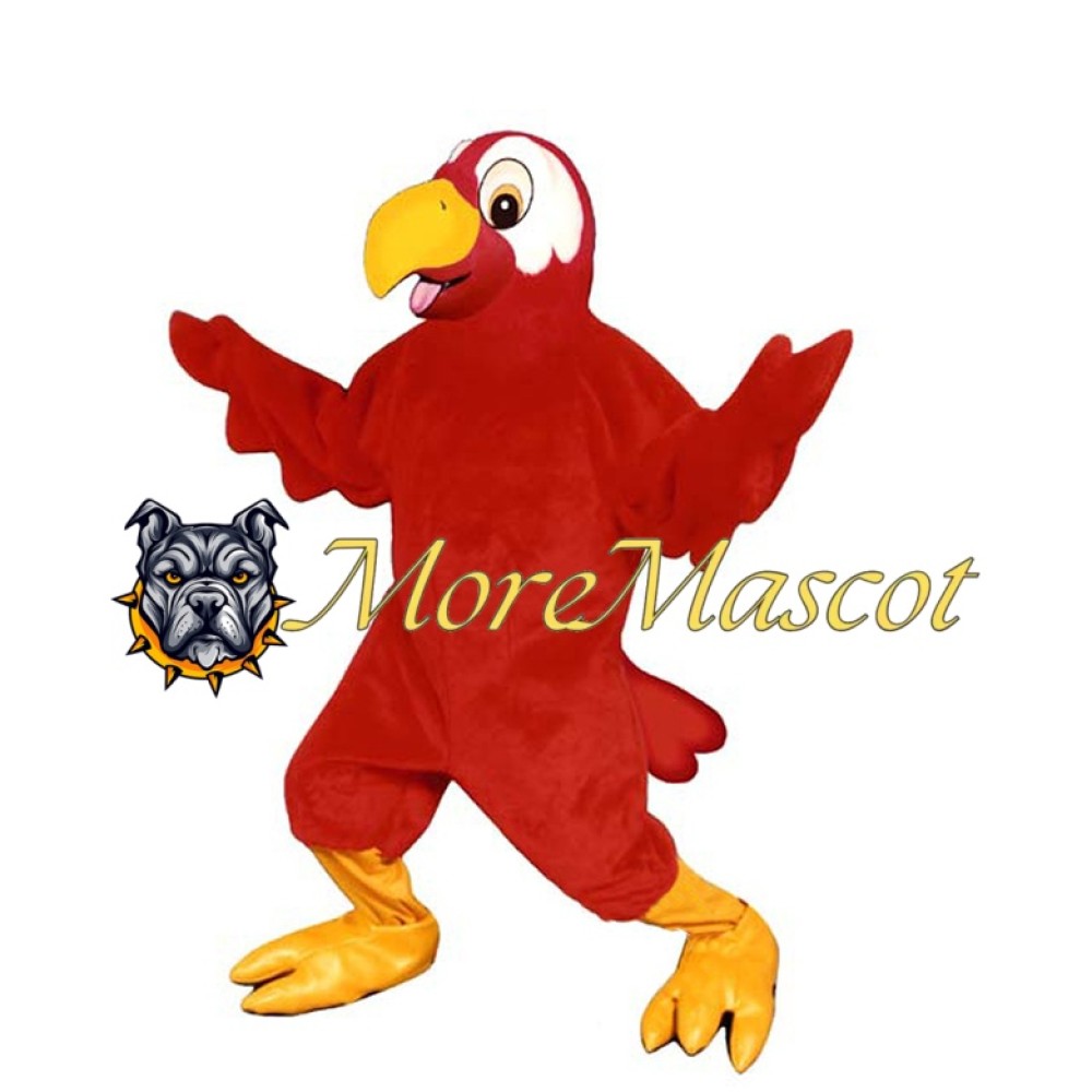 Red Parrot Adult Mascot Costume