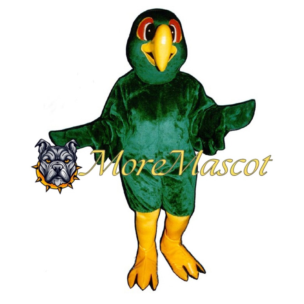 Beautiful Green Parrot Mascot Costume