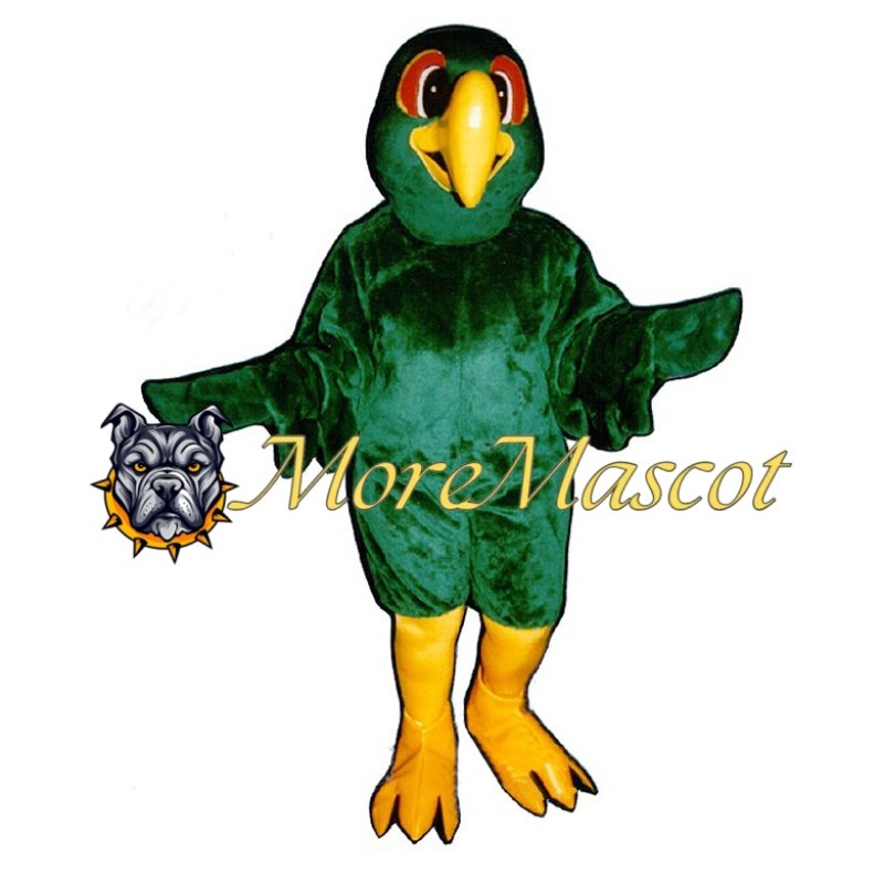 Beautiful Green Parrot Mascot Costume