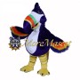 Purple Toucan Mascot Costume