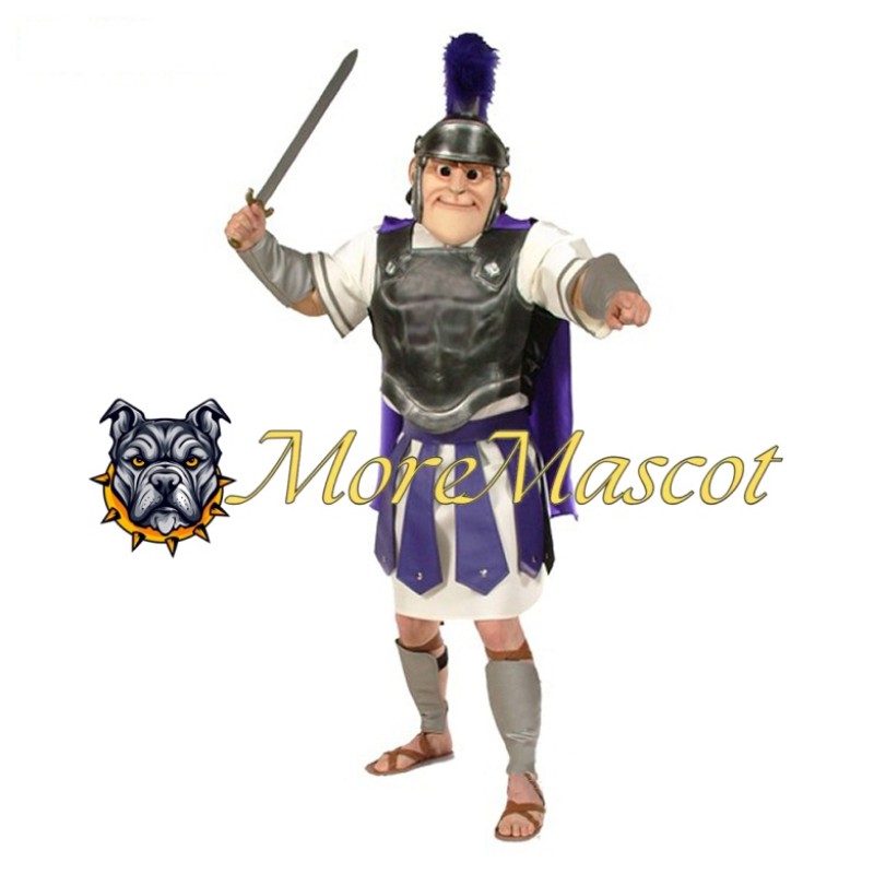 Black & Purple Knight Mascot Costume