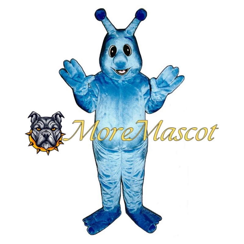 Blue Alien Cartoon Mascot Costume