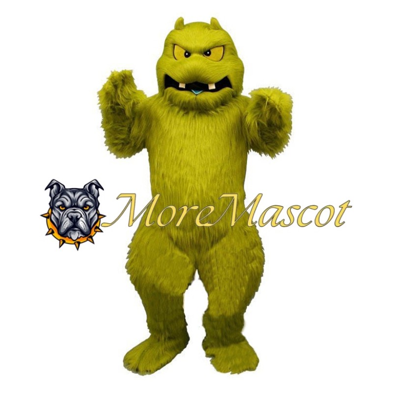 Plush Green Monster Mascot Costume