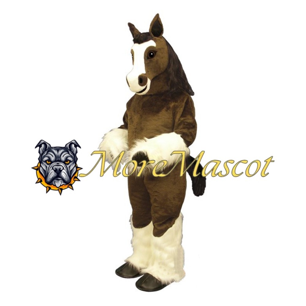 Soft Brown Horse Mascot Costume