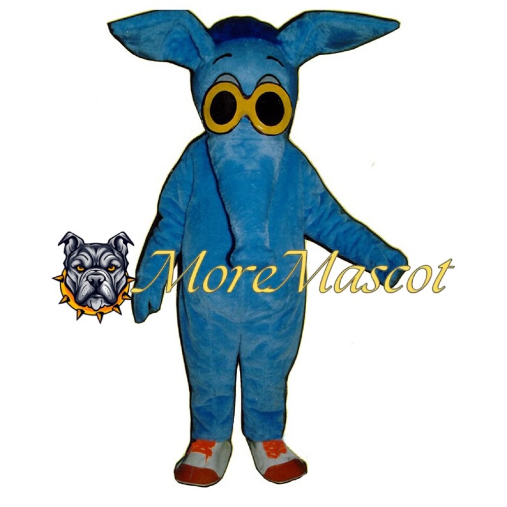 Cool Blue Elephant Mascot Costume