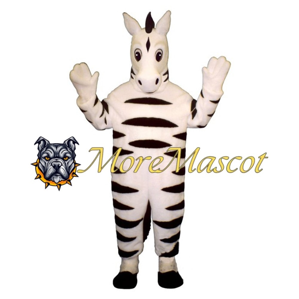 Soft Zebra Mascot Costume