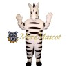 Soft Zebra Mascot Costume