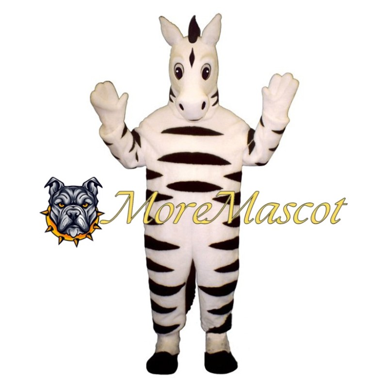 Soft Zebra Mascot Costume
