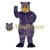Purple Hippo Mascot Costume