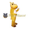 Yellow Hippopotamus Mascot Costume