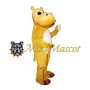 Yellow Hippopotamus Mascot Costume