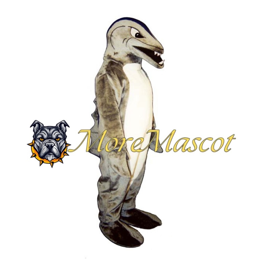 Gray Fish Mascot Costume