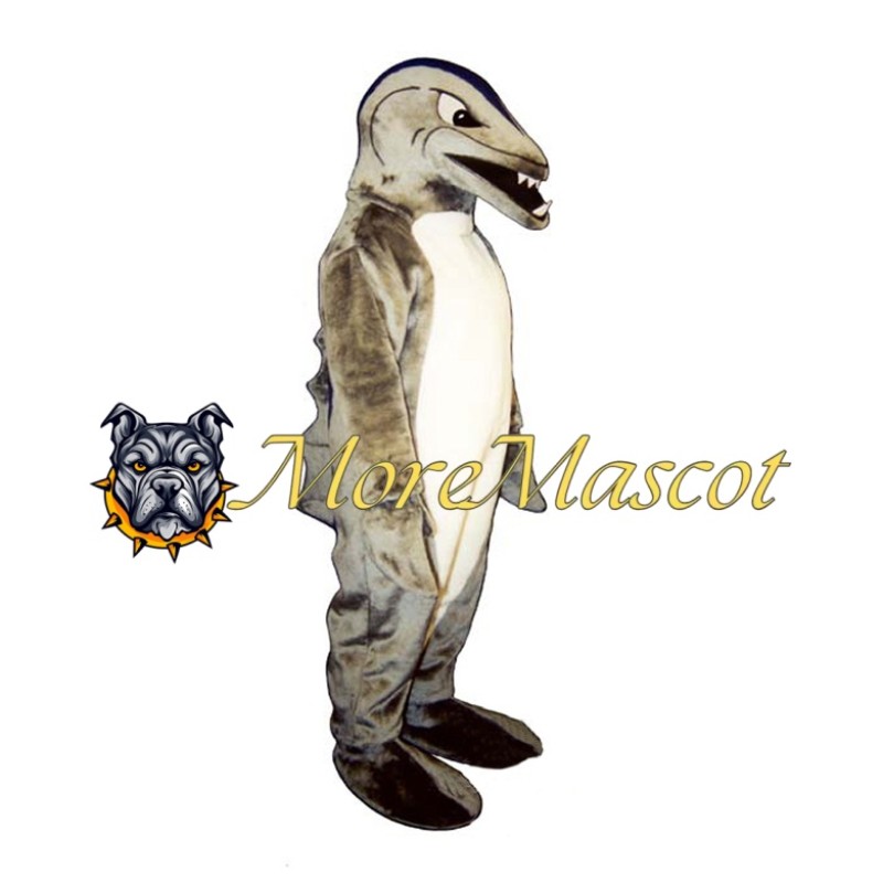 Gray Fish Mascot Costume
