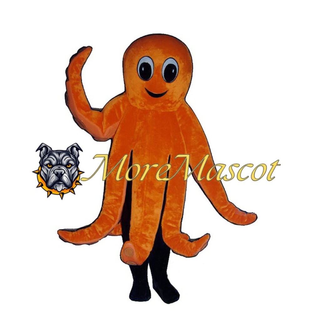 Orange Octopus Mascot Costume
