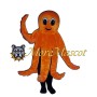 Orange Octopus Mascot Costume