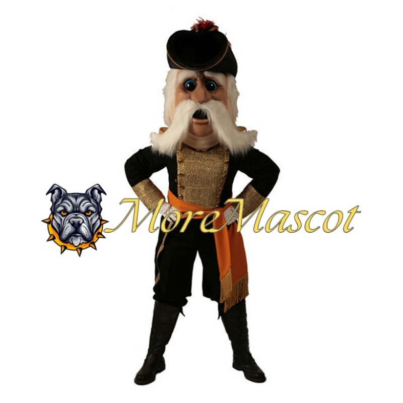 Elderly Soldier Mascot Costume
