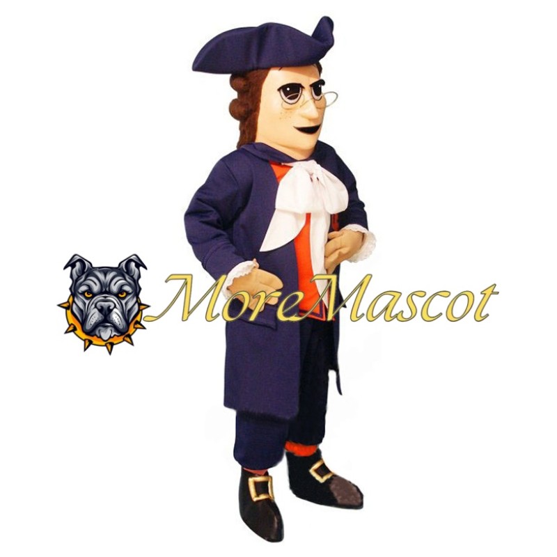 Glasses Patriot Mascot Costume