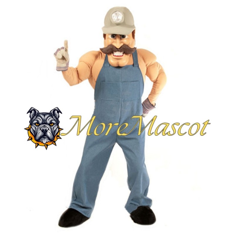 Muscle Repairman Mascot Costume