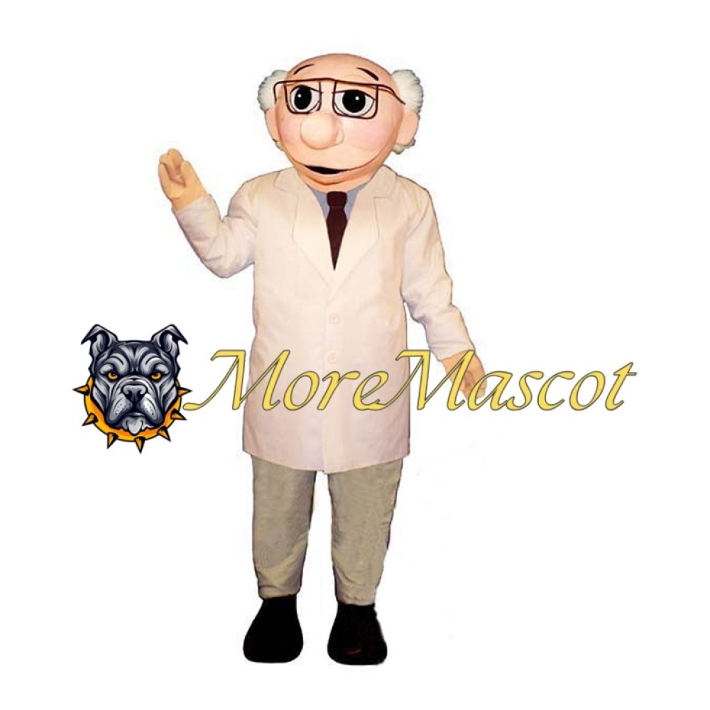 Glasses Scientist Mascot Costume