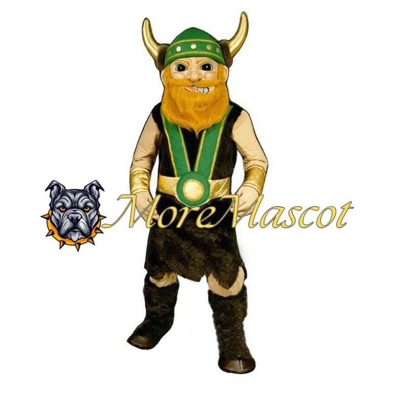 Green Viking Mascot Costume