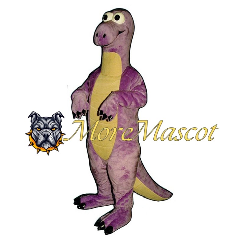Purple Dinosaur Mascot Costume